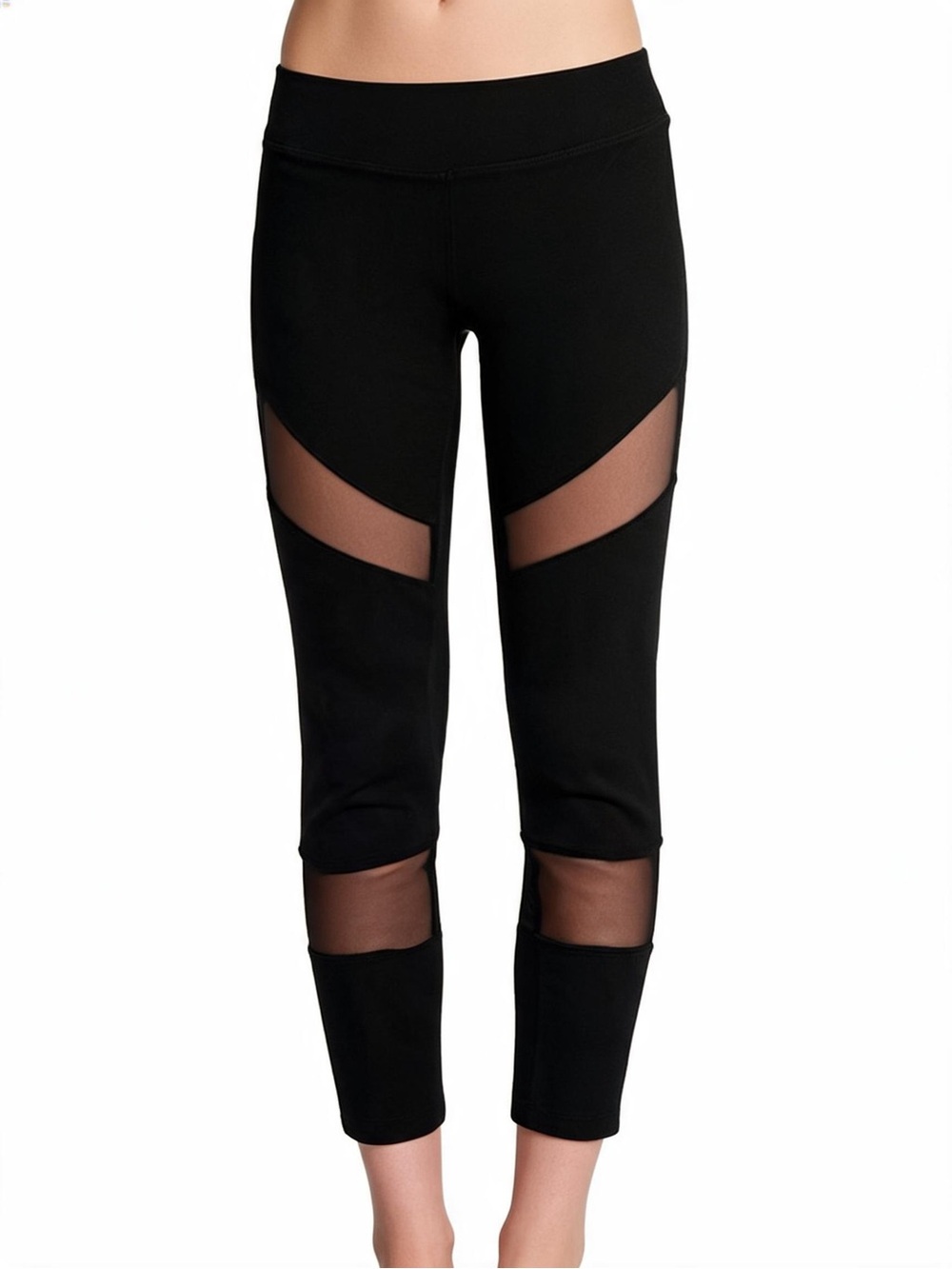 Soffe Black Cut Out Leggings